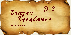 Dražen Kušaković vizit kartica